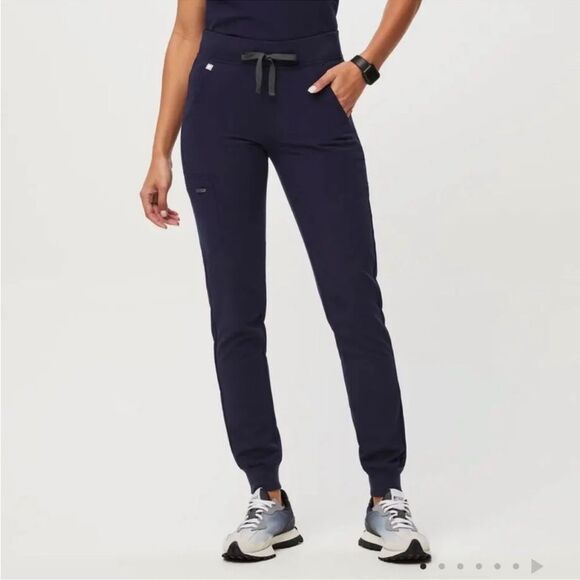 FIGS Zamora Jogger Scrub Pants Navy Blue Size Small - Picture 1 of 6